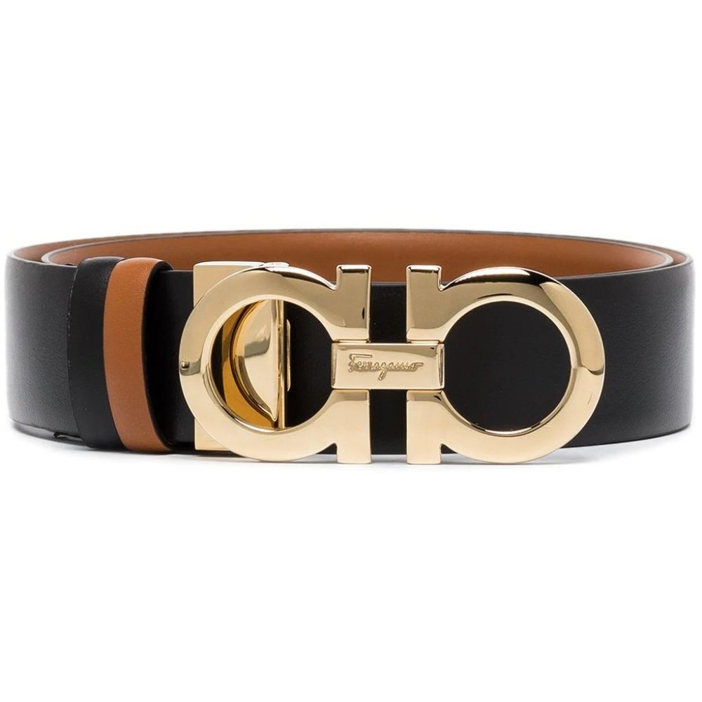Salvatore Ferragamo Women's Gancini-Buckle Reversible Leather Belt